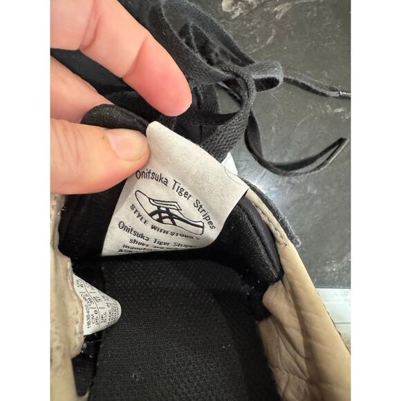 Onitsuka Tiger SERRANO 001 Black/White Unisex Shoes size men 6.5 women 8.5 - Picture 9 of 10